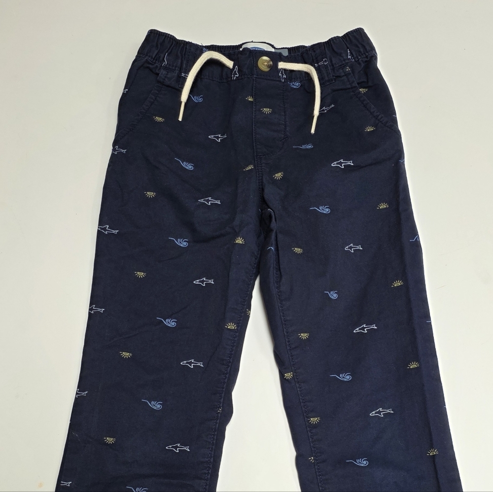 Boys Size 5T Old Navy Dark Blue Patterned Pants